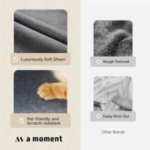 a moment Pack of 4 Couch Pillow Covers,Outdoor Waterproof Cushion Covers for Patio Furniture Garden Pet-Friendly Stain-Resistant Throw Pillow Cases 18x18 inch Blue