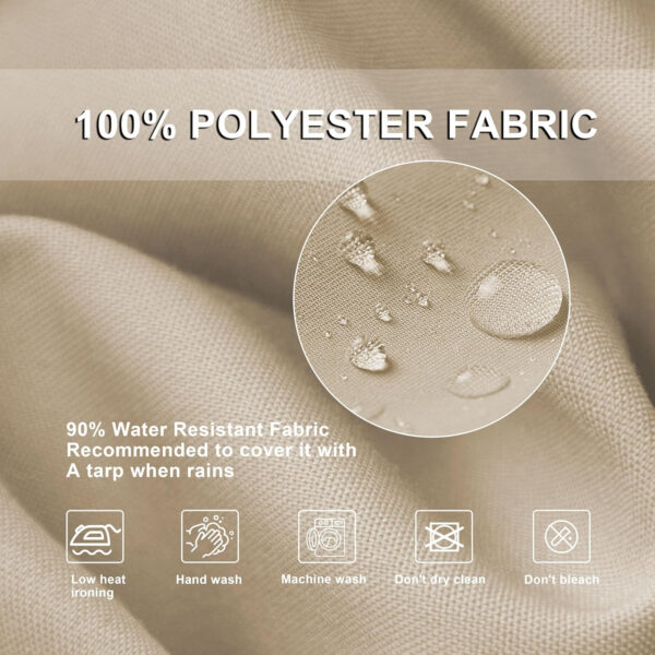8Pcs Patio Outdoor Cushion Covers Replacement Waterproof Cushion Covers Protector for Pets Washable Stretch Sofa Couch Slipcovers Set Furniture (Cover Only) (Black)