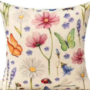 6888b0b068b03f50803939524bac2f66d8eff773164ec6795e4d9.jpg All Smiles Outdoor Patio Throw Pillow Covers 18x18 Set of 4 Spring Summer Garden Flowers Farmhouse Décor Outside Furniture Bench Chair Decorative Cushion Cases for Swing Deep Seat Bed Couch Sofa