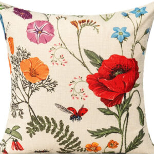 6888b0cd56d8462df3a9c2a2a85b54ce99d5e3e61d8418086cd4f.jpg All Smiles Outdoor Patio Throw Pillow Covers 18x18 Set of 4 Spring Summer Garden Flowers Farmhouse Décor Outside Furniture Bench Chair Decorative Cushion Cases for Swing Deep Seat Bed Couch Sofa