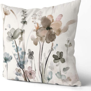 6888b24c07eba309a4952ab27ea5484ade9b07184d9fbaa3233bd.jpg KKVEE Flower Throw Pillow Covers 18x18 Set of 2, Flowers Pillow Cushion Cases, Modern Decorative Square Pillowcases for Sofa Couch Bedroom Living Room Car