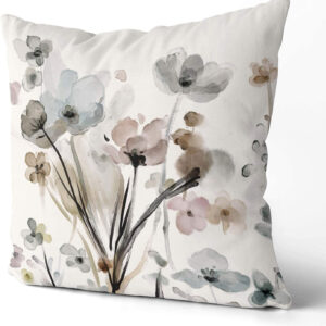 6888b25b221e2a4675e4db298fdf8498a67fb1520fd531bee50e1.jpg KKVEE Flower Throw Pillow Covers 18x18 Set of 2, Flowers Pillow Cushion Cases, Modern Decorative Square Pillowcases for Sofa Couch Bedroom Living Room Car
