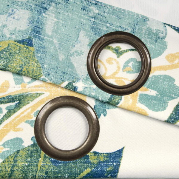 6888cfb23eed3885389f3572c608f3780af9eaeaa21f656d3f590.jpg Lush Decor Floral Paisley Light Filtering Window Curtain Panel Pair, 52"W x 84"L, Blue