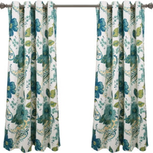 6888cfbb879472ab7c9411073e3d7fa3583da9d8a5fa89a2a172c.jpg Lush Decor Floral Paisley Light Filtering Window Curtain Panel Pair, 52"W x 84"L, Blue