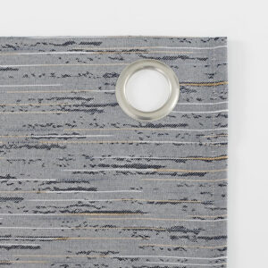 Sun Zero Denver Distressed Stripe Thermal Extreme 100% Total Blackout Grommet Curtain Panel, Pecan, 40" W x 84" L (1 Panel)