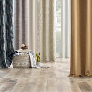Sun Zero Denver Distressed Stripe Thermal Extreme 100% Total Blackout Grommet Curtain Panel, Pecan, 40" W x 84" L (1 Panel)
