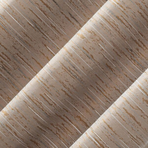 Sun Zero Denver Distressed Stripe Thermal Extreme 100% Total Blackout Grommet Curtain Panel, Pecan, 40" W x 84" L (1 Panel)