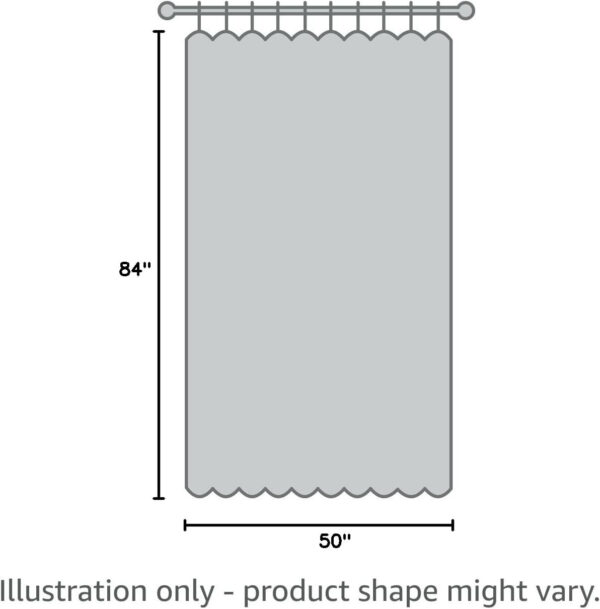 6888d3420831dc2b51cd3dc44c5e076ee2a73ee9870a818bd896e.jpg Lush Decor Ruffle Window Curtain - Vintage Chic Farmhouse Style Panel for Living, Dining Room, Bedroom (Single), 50”W x 84"L, White