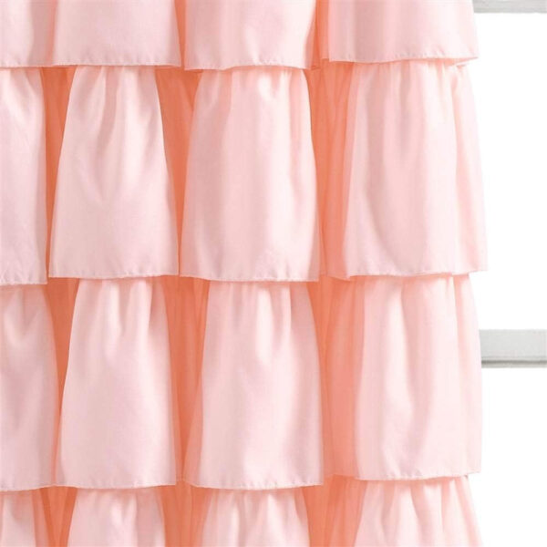 6888d35a6d80946c8ebc8db5a4dcd117032a9434bdacfe4740cd7.jpg Lush Decor Ruffle Window Curtain - Vintage Chic Farmhouse Style Panel for Living, Dining Room, Bedroom (Single), 50”W x 84"L, White