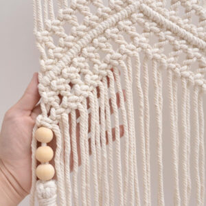 6888d3d84218e179fac501943ee868581651938db2f9ec3e671c4.jpg Boho Valance Macrame Curtains for Windows Macrame Valance for Bedroom Livingroom Boho Decor Wall Hanging, 1 Panel 52" W x 21" L