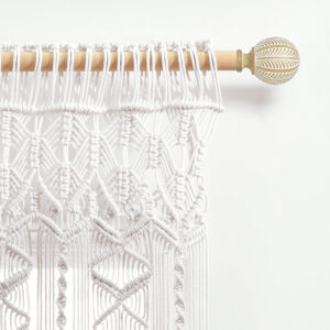 6888d4156bbb2aef0653adf8c7f16b2ad2f526702ea08df9f094e.jpg Lush Decor Boho Macrame Textured Cotton Valance, 40" W x 30" L, Neutral - Boho Kitchen Curtains & Wall Decor - Macrame Valance - Bathroom Window Curtains
