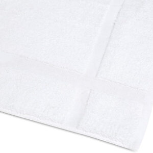 GOLD TEXTILES 12 Pack New Cotton Blend Economy White Hotel Bath Mat Towel (18x25 Inches) Light Weight Quick Drying & Machine Washable - Hotel Supplies Shower Bath Mat Towel