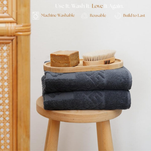 6888d95e528e44a42640b71bfbe5b189893b54877d699211da79f.jpg Cotton Bath Mat Towel Set of 2 – Ultra-Soft 100% Turkish Cotton Bathroom Floor Towels, Hotel-Style Bath Mats, Washable & Absorbent, 20"x27.5"