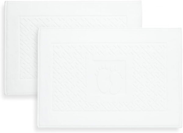 6888d9637ac9fc6877de6cdbb9ae0cfe5e94697e215fc373ff977.jpg Cotton Bath Mat Towel Set of 2 – Ultra-Soft 100% Turkish Cotton Bathroom Floor Towels, Hotel-Style Bath Mats, Washable & Absorbent, 20"x27.5"