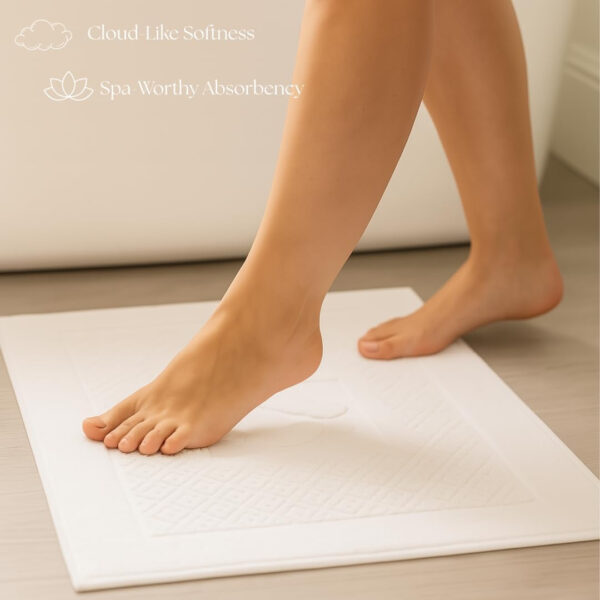 6888d964dede31568dd7b1519591301d0c9d7937885bb7f8bcecd.jpg Cotton Bath Mat Towel Set of 2 – Ultra-Soft 100% Turkish Cotton Bathroom Floor Towels, Hotel-Style Bath Mats, Washable & Absorbent, 20"x27.5"