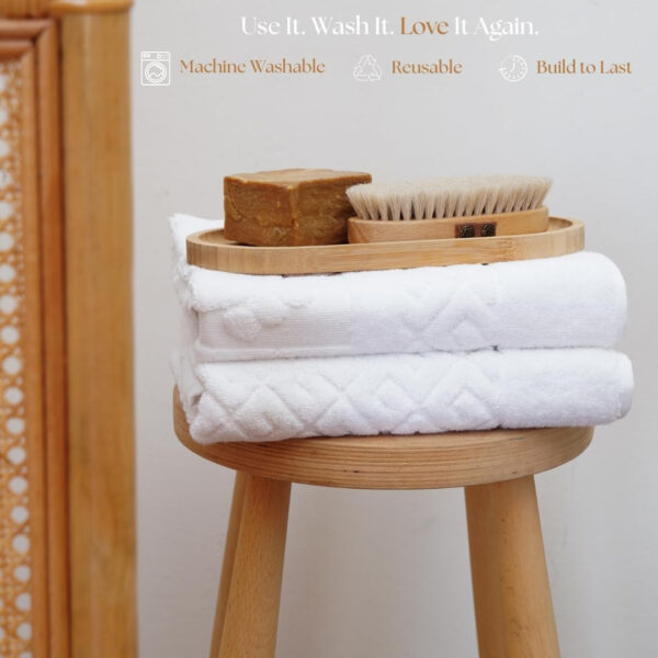6888d96a1334dd14c00a5cd8921853264d8038f2aa2b2cc0fad9b.jpg Cotton Bath Mat Towel Set of 2 – Ultra-Soft 100% Turkish Cotton Bathroom Floor Towels, Hotel-Style Bath Mats, Washable & Absorbent, 20"x27.5"