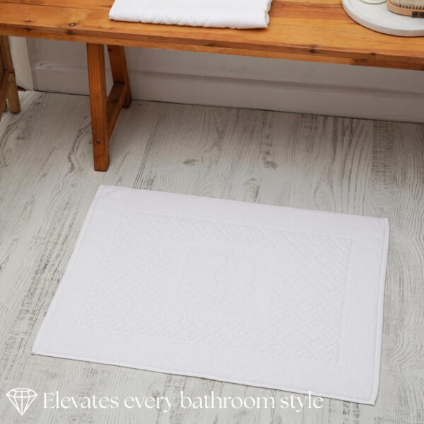 6888d96d404d813329723102ad7ef06e8e6eee6a0a7d381918b4c.jpg Cotton Bath Mat Towel Set of 2 – Ultra-Soft 100% Turkish Cotton Bathroom Floor Towels, Hotel-Style Bath Mats, Washable & Absorbent, 20"x27.5"