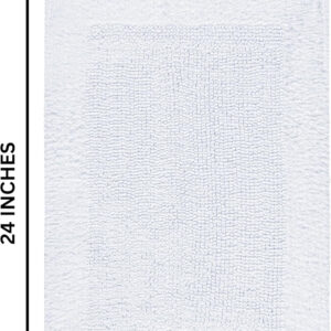6888dd4931bf2eab69a4642a70cd409daf53202b3a296136cc962.jpg Bathroom Rugs,Bath Room Rugs 17"x24",Cotton Bath Room Rugs,Cotton Bath Mat Reversible, Soft Hotel Bathroom Floor Rug - Plush, Absorbent Bathmat for Outside Bathtub/Shower, Machine Washable _ Off White