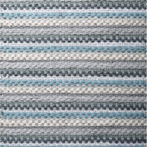 Chenille Bath Mat Rug 24x36 inch - 100% Cotton Soft Absorbent and Machine Washable Shower Bath Rug - Aqua Combo