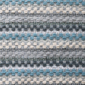 Chenille Bath Mat Rug 24x36 inch - 100% Cotton Soft Absorbent and Machine Washable Shower Bath Rug - Aqua Combo