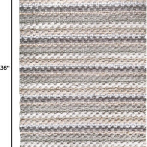 Chenille Bath Mat Rug 24x36 inch - 100% Cotton Soft Absorbent and Machine Washable Shower Bath Rug - Aqua Combo