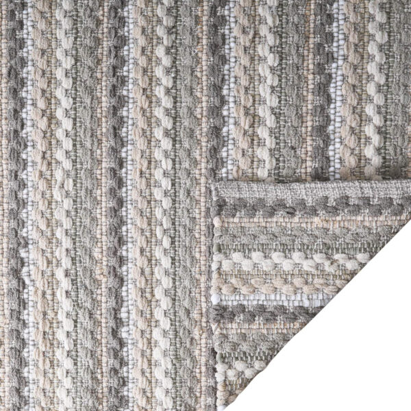 Chenille Bath Mat Rug 24x36 inch - 100% Cotton Soft Absorbent and Machine Washable Shower Bath Rug - Aqua Combo