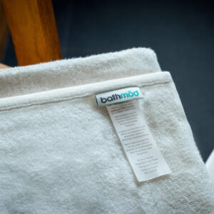 Organic Cotton Bath Mats - 4 Pack, Ultra Plush, GOTS Certified Organic - Hotel Style Bath Mats - Washable, Quick Dry - Premium Turkish Cotton Terry, White