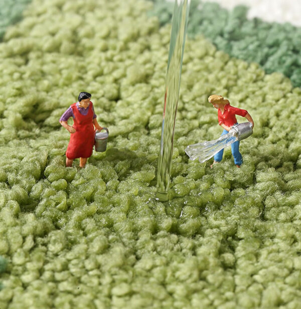 Bath Mat Leaves Green Area Rug Non-Slip Soft Absorbent Bathroom Rugs Machine Washable Bath Rug Floor Carpet Entryway Door Mat for Tub Shower Decor 19.5 X 31.5 Inches