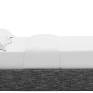 Modway Resort King Size Platform Bed with Arch Shaped Round Headboard in Taupeain-Resistant Performance Velvet King Bed, King Size Bed Frame, Soft Cloud Bed Frame, No Box Spring Needed