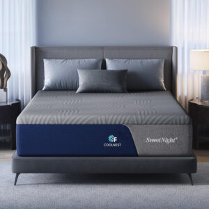 Sweetnight CoolNest 16 inch King Mattress, Cooling Gel King Size Memory Foam Mattress for Cool Night Sleep, 5-Zone Ergo Support for Pressure Relief, Medium Firm, CertiPUR-US Certified