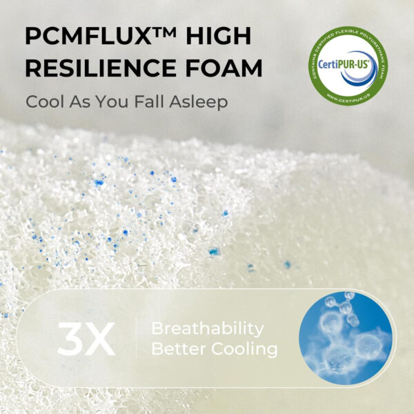 Sweetnight CoolNest 16 inch King Mattress, Cooling Gel King Size Memory Foam Mattress for Cool Night Sleep, 5-Zone Ergo Support for Pressure Relief, Medium Firm, CertiPUR-US Certified