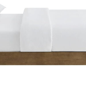 Modway Runa Wood King Platform Bed in French Oak - Minimalist King Size Bed Frame with Wood Slat Support - No Box Spring Needed