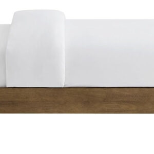 Modway Runa Wood King Platform Bed in French Oak - Minimalist King Size Bed Frame with Wood Slat Support - No Box Spring Needed