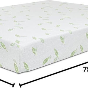 NapQueen Full Size, 10 Inch Anula Green Tea Infused Memory Foam Mattress, Bed in a Box, CertiPUR-US Certified Mattress