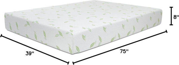 NapQueen Full Size, 10 Inch Anula Green Tea Infused Memory Foam Mattress, Bed in a Box, CertiPUR-US Certified Mattress