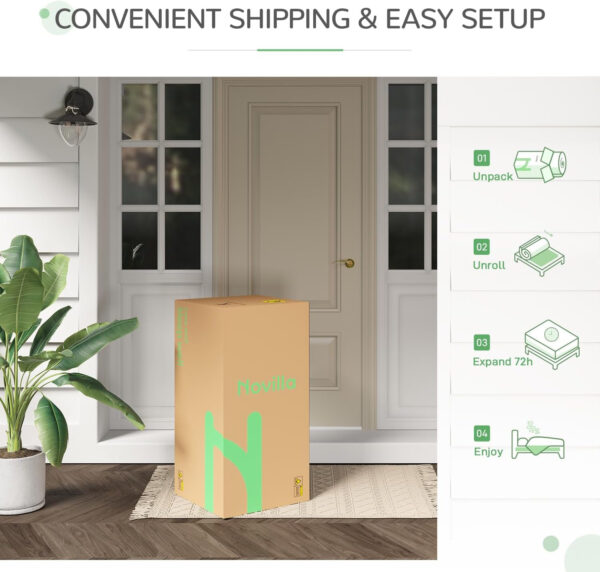 Novilla Queen Mattress, 10 Inch Gel Memory Foam Queen Size Mattress for Cool Night & Pressure Relief, Medium Plush Bed Mattresses, Bliss