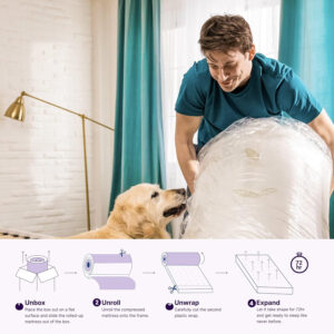 NapQueen Twin XL Size, 8 Inch Anula Green Tea Infused Memory Foam Mattress, Bed in a Box, CertiPUR-US Certified Mattress